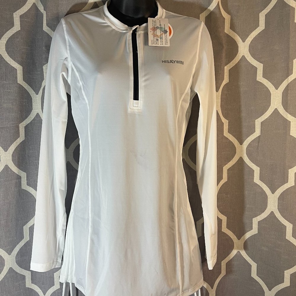 White Womens Hiskywin Biker Shirt
